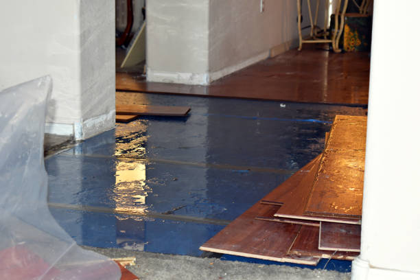 Professional Flood Cleanup technician working in Lenapah, OK